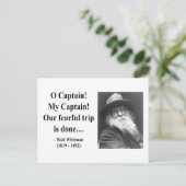 Whitman Quote 8b Briefkaart (Staand voorkant)