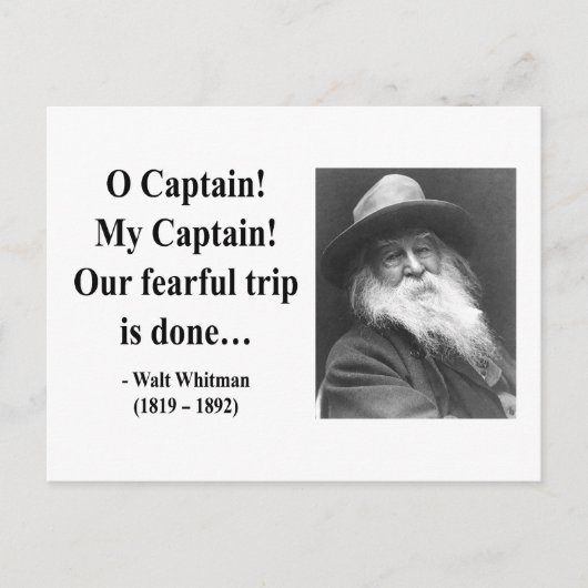 Whitman Quote 8b Briefkaart (Voorkant)
