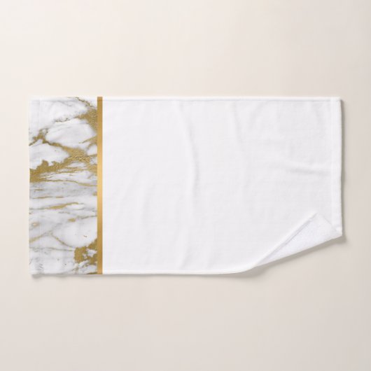 WHITMARBLE GOLD BATHROOM TOWEL SET BAD HANDDOEK (Handdoek)