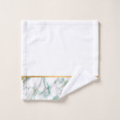 WHITMARBLE GREEN GOLD BATHROOM TOWEL SET BAD HANDDOEK (Wasdoekje)