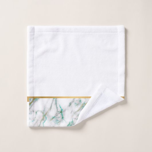 WHITMARBLE GREEN GOLD BATHROOM TOWEL SET BAD HANDDOEK (Wasdoekje)