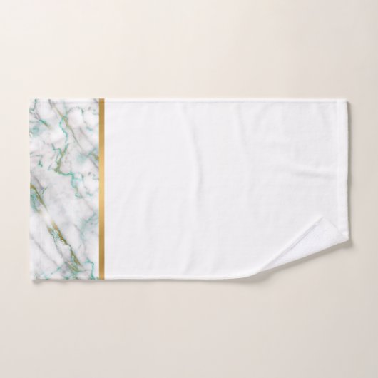 WHITMARBLE GREEN GOLD BATHROOM TOWEL SET BAD HANDDOEK (Handdoek)