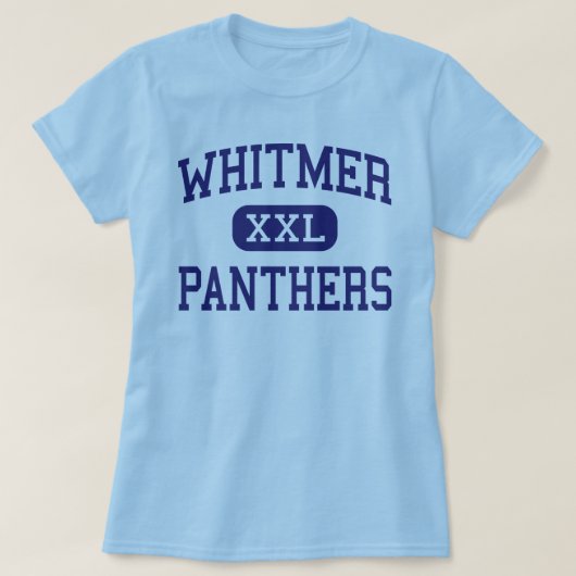 Whitmer - Panthers - High School - Toledo Ohio T-shirt (Design voorkant)