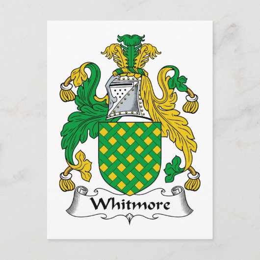 Whitmore Family Crest Briefkaart (Voorkant)