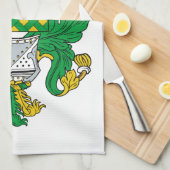 Whitmore Family Crest Theedoek (Quarter Fold)