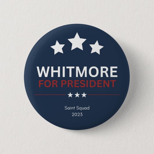 Whitmore voor President Button (Voorkant)