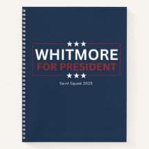 Whitmore voor President Notitieboek