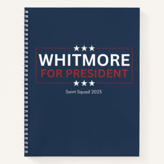 Whitmore voor President Notitieboek