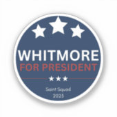 Whitmore voor President Sticker (Voorkant)