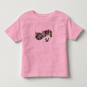 Whitney, Floral Girls Name Logo, Kinder Shirts