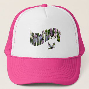 Whitney, Floral Girls Name Logo, Trucker Pet