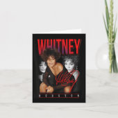 Whitney Houston Retro Fotocollage Kaart (Voorkant)
