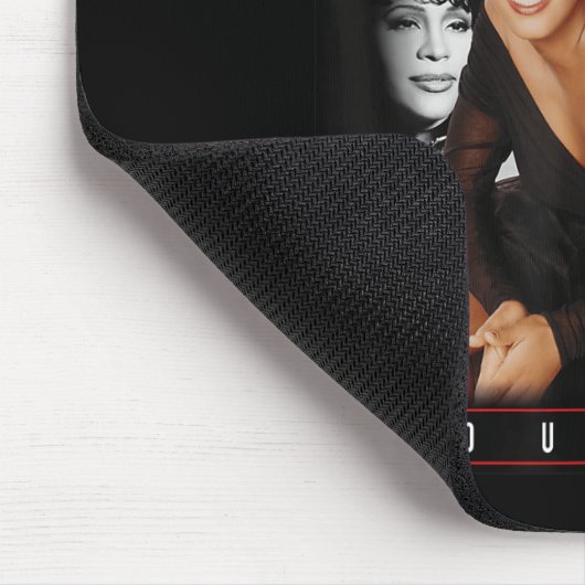 Whitney Houston Retro Fotocollage Muismat (Hoek)