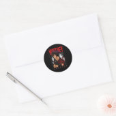 Whitney Houston Retro Fotocollage Ronde Sticker (Envelop)