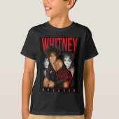 Whitney Houston Retro Fotocollage T-shirt (Voorkant)