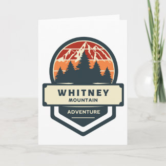 Whitney mountain peak climbing and hiking kaart