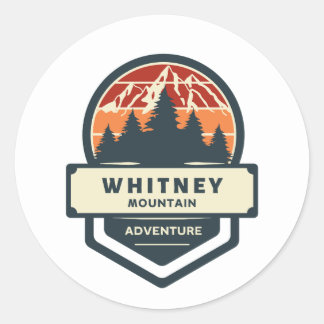 Whitney mountain peak climbing and hiking ronde sticker