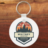Whitney mountain peak climbing and hiking sleutelhanger (Voorkant)