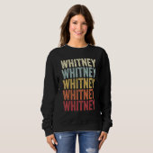 Whitney Texas Whitney TX Retro Vintage Text Trui (Voorkant volledig)