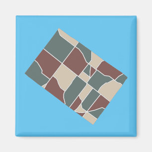 Whitpain Township Kaart Magnet