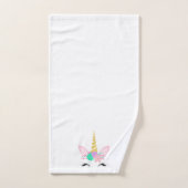 WHITPINK UNICORN BATHROOM TOWEL SET BAD HANDDOEK (Handdoek)