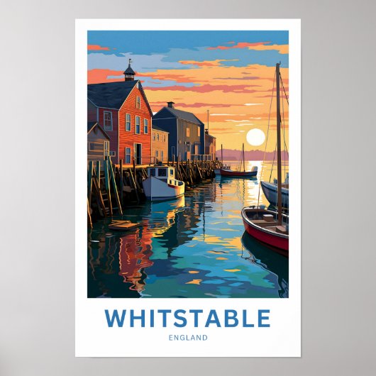 Whitstable England Reisprint Poster (Voorkant)