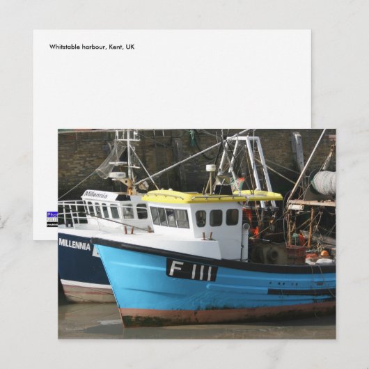 Whitstable harbor, Kent, Verenigd Koninkrijk Briefkaart (Voorkant / Achterkant)