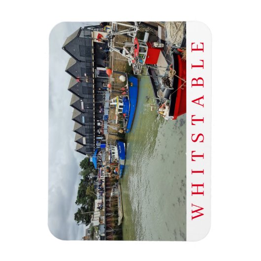 Whitstable harbour-uitzicht magneet (Verticaal)