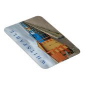Whitstable strand huts fridge magnet magneet (Rechterzijde)
