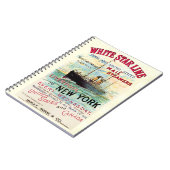 WHITSTAR LINE OCEAN MAIL STEAMER NOTITIEBOEK (Linkerzijde)