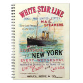 WHITSTAR LINE OCEAN MAIL STEAMER NOTITIEBOEK (Voorkant)