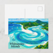 Whitsunday-eilanden Australië Briefkaart (Voorkant / Achterkant)