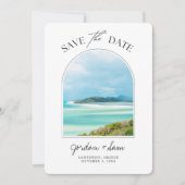 Whitsunday Island Australia Wedding Save the Date Kaart (Voorkant)