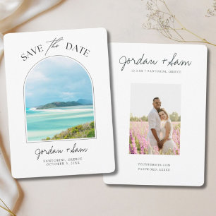Whitsunday Island Australia Wedding Save the Date Kaart