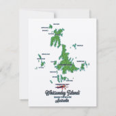 Whitsunday Islands Australia map poster (Achterkant)