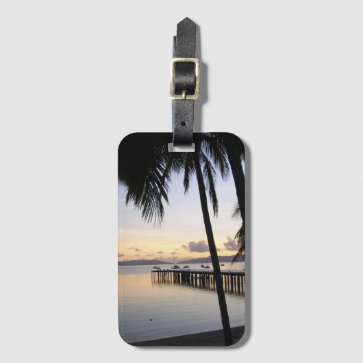 Whitsunday Islands Sunset Bagagelabel (Voorkant (verticaal))