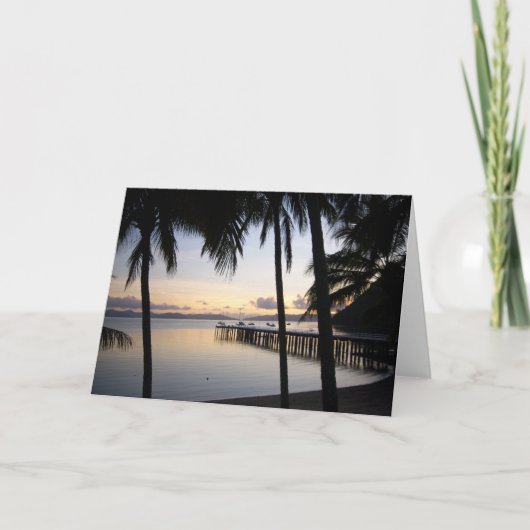 Whitsunday Islands Sunset Folded Kaart (Voorkant)