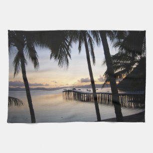 Whitsunday Islands Sunset Tea Towel Theedoek