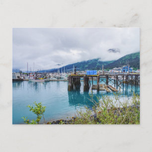 Whittier Alaska Harbor Briefkaart