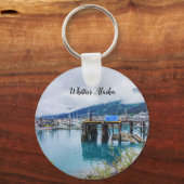 Whittier Alaska Harbor Sleutelhanger (Voorkant)