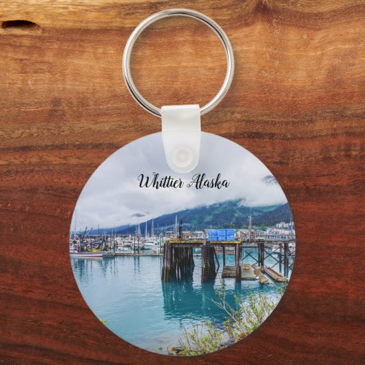 Whittier Alaska Harbor Sleutelhanger (Voorkant)