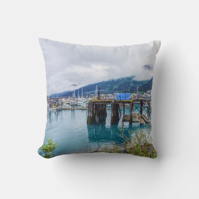 Whittier Alaska Harbour Kussen (Voorkant)