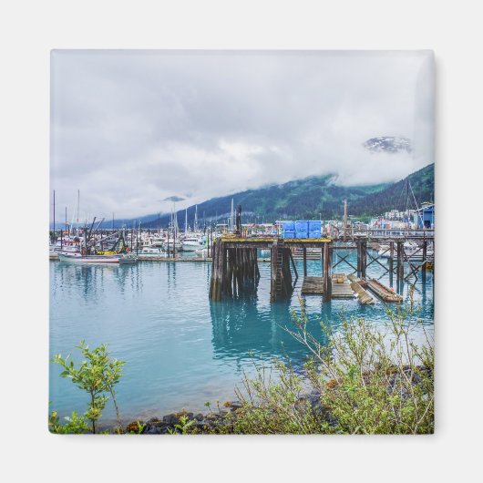 Whittier Alaska Harbour Magneet (Voorkant)