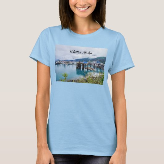 Whittier Alaska Harbour T-Shirt (Voorkant)