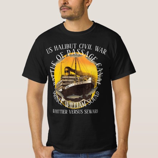WHITTIER ALASKA HEILBOT OORLOG VERSUS SEWARD 1955- T-SHIRT (Voorkant)