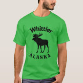 Whittier Alaska Moose T-shirt (Voorkant)