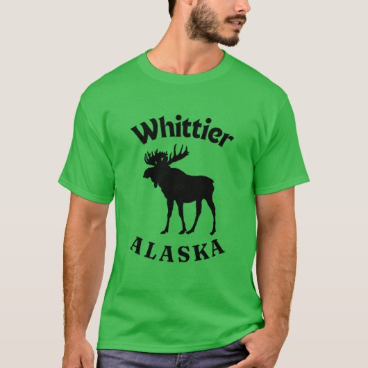 Whittier Alaska Moose T-shirt (Voorkant)