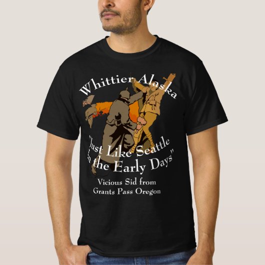 Whittier Alaska Net als Seattle de vroege 2051 T-shirt (Voorkant)