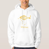 Whittier Alaska State Flag Halibut Vist Hoodie (Voorkant)