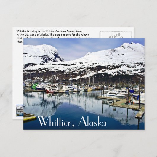 Whittier, Alaska, VS Briefkaart (Voorkant / Achterkant)